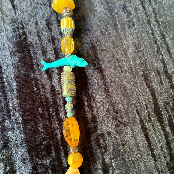 World Tribe turquoise fetish necklace - Picture 7 of 11